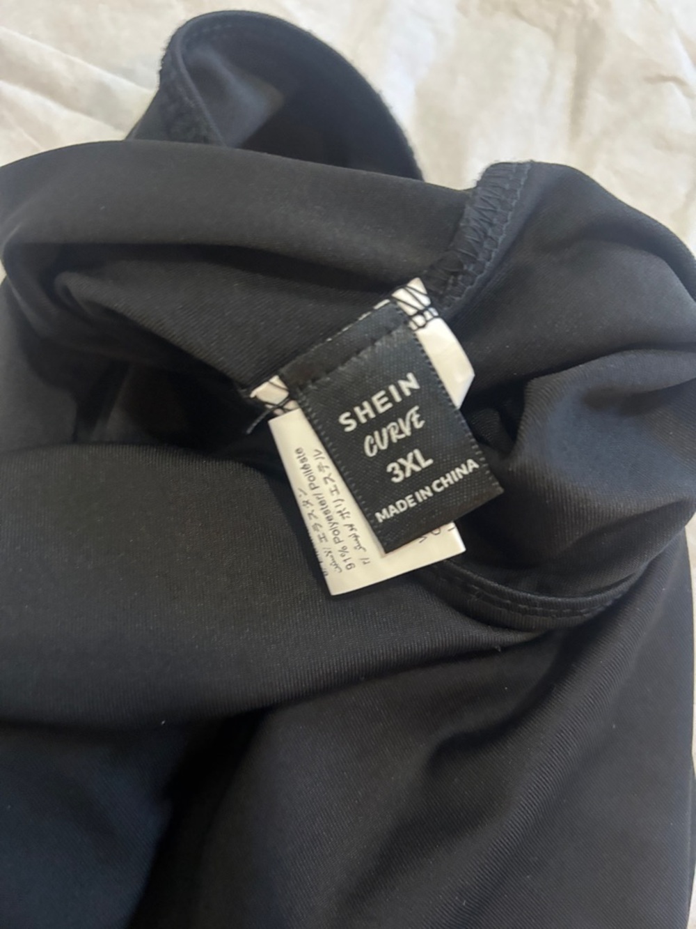 SHEIN One-Shoulder Bodysuit Jumpsuit in Blue, Orange, and Black - Picture 5 of 6